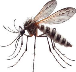 realistic mosquitos  vector