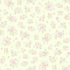 Whimsical Handmade Curly Floral Pattern Sketches