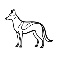 stylish dingo silhouette