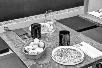 Delicious Italian antipasti selection served with olives, cold cuts, and cheese varieties