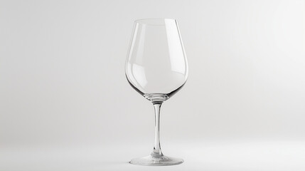 A transparent glass cup placed on a clean gray background, highlighting its clear form and simple elegance.