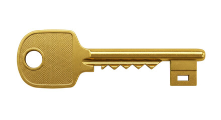 Isolated Golden Key