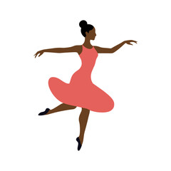 Elegant Dancer in Teal Dress