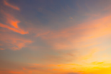 Clouds and pink sky backdrop,Nature beautiful Light Sunset or sunrise sky