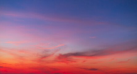 Fototapeta premium Clouds and pink sky backdrop,Nature beautiful Light Sunset or sunrise sky