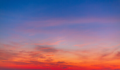 Clouds and pink sky backdrop,Nature beautiful Light Sunset or sunrise sky