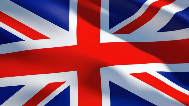 Background of waving UK flag