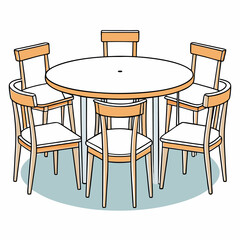 table and chairs