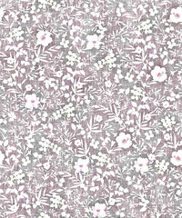 Stunning Hand Illustrated Curly Floral Motif Works