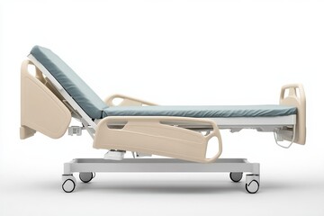 Hospital bed with adjustable features for patient comfort, ideal for medical facilities in need of versatile furniture solutions
