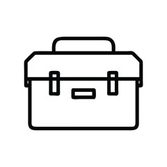 metal briefcase icon