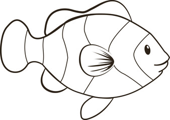 Cartoon Clownfish Illustration