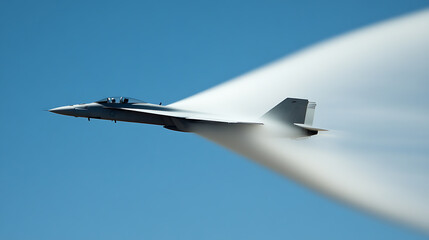 Military Aircraft Supersonic Flight Creating