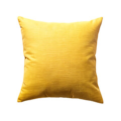  yellow pillow isolated on white background, PNG