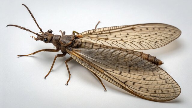 Dobsonfly on studio background