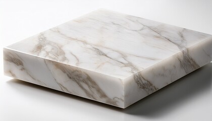 marble stone slab n a smooth polished piece of marble often used in countertops or sculptures isolated on clear white background highly detailed