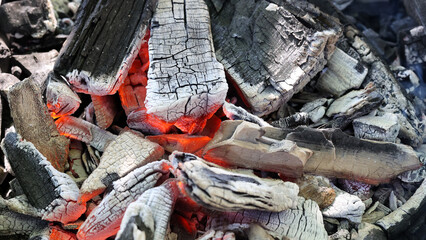 Charcoal and embers