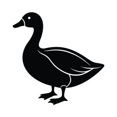 pekin duck vector silhouette