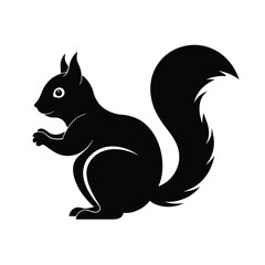 squirrel vector silhouette