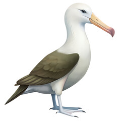 Fototapeta premium albatross-on--white-background.