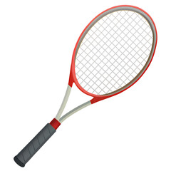 tennis-racket-on-white-background