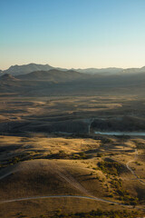 Sunset Over Koktebel Valley and Kara-Dag Mountains, Crimea

