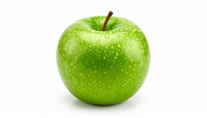 green apple isolated on white