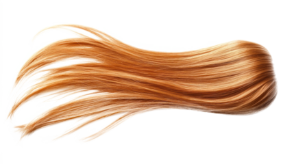 PNG Bundle of straight ginger hair smooth hairpiece extension.