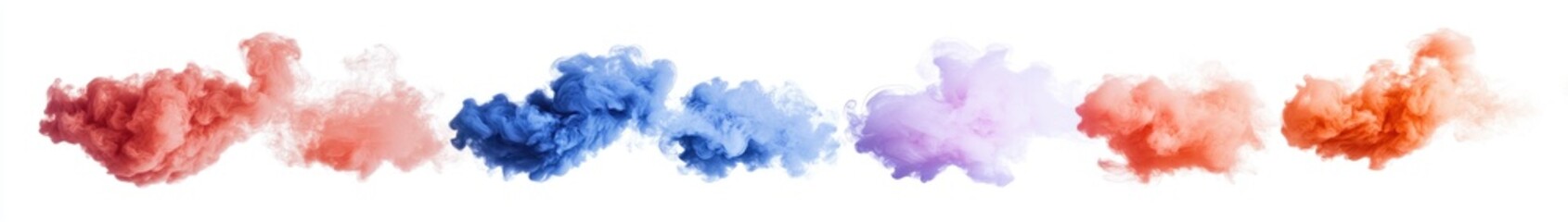 Abstract multicolored ink blots