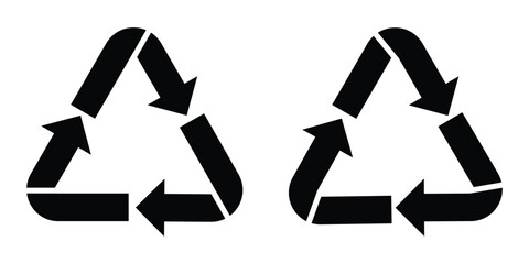 recycle code. Recycle symbol set vector illustration on white background. Metal Recycling Code icon set, Recycling codes metal recycling symbols. recycle, symbol, code. plastic, recycle, symbol. 