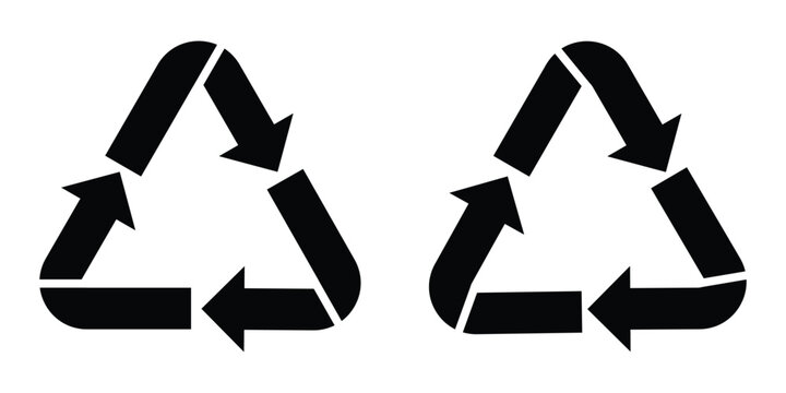 recycle code. Recycle symbol set vector illustration on white background. Metal Recycling Code icon set, Recycling codes metal recycling symbols. recycle, symbol, code. plastic, recycle, symbol. 