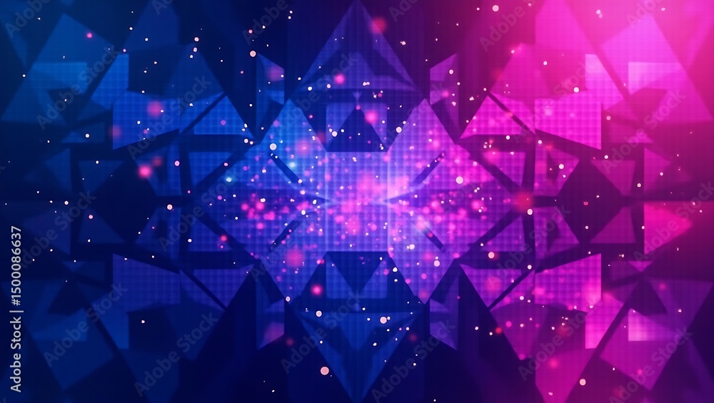 Poster abstract futuristic colorful background. generative ai.