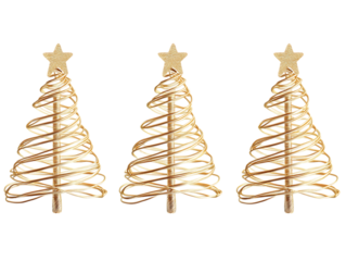Christmas Tree Wire Frame on Transparent png