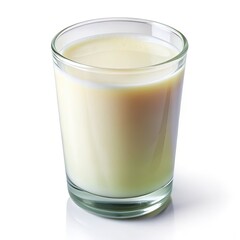 Refreshing Glass of Milk Isolated on White Background for Healthy Lifestyle