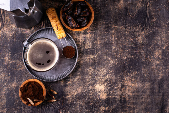 Coffee from date seed. Caffein free drink