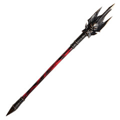 A Lacquered Arrow with Japanese Oni Claws Feudal Fo Isolated on Transparent Background