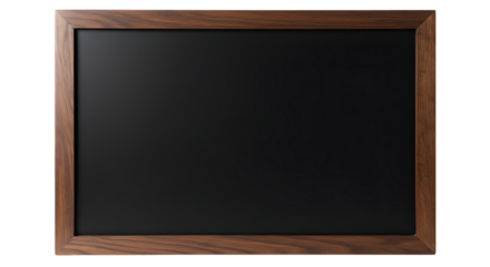 Empty wooden framed chalkboard