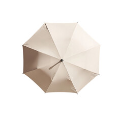 Minimalist Compact Beach Umbrella with a Sleek Design Isolated on Transparent Background