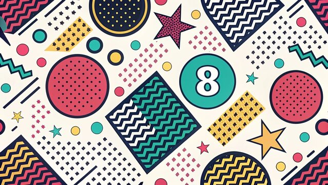 Abstract Geometric Symbol Pattern