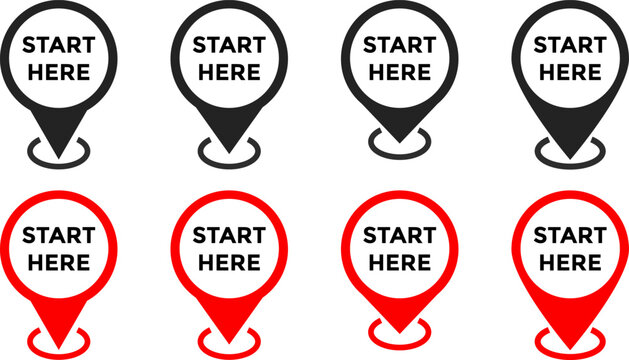 start here with map icon set. Location pin. perfect for maps. position symbol