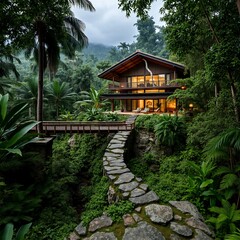 Obraz premium gazebo in the garden