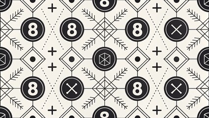 Abstract Geometric Symbol Pattern