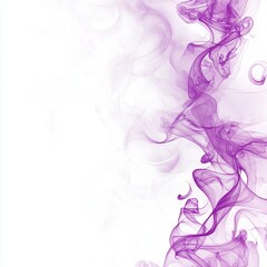 Fototapeta premium Ethereal Purple Smoke Dances Elegantly in the Air, Creating a Mesmerizing Display of Flowing Patterns and Textures in an Enchanting Environment
