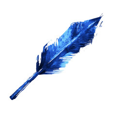 Artistic Arrow with Flowing Brush Strokes in Lumino Isolated on Transparent Background