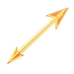 Futuristic Arrow with High Definition Precision Isolated on Transparent Background