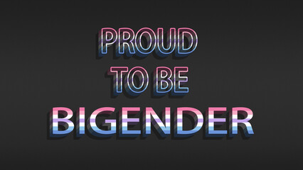 Happy Pride Month Bigender Pride Flag Horizontal Background