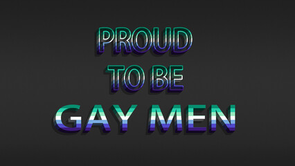 Happy Pride Month Gay Men's Pride Flag Horizontal Background