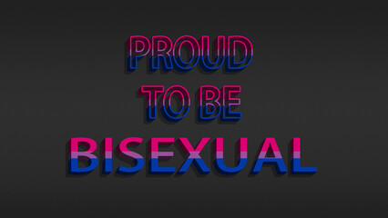Happy Pride Month Bisexual Pride Flag Horizontal Background