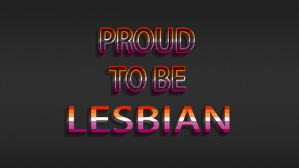 Happy Pride Month Lesbian Pride Flag Horizontal Background