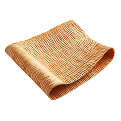 Contemporary Eco Straw Beach Mat with a Sleek Design Isolated on Transparent Background